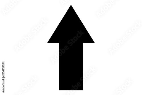 Black up arrow icon