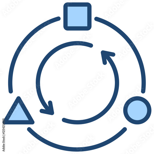Adaptation Blue Icon