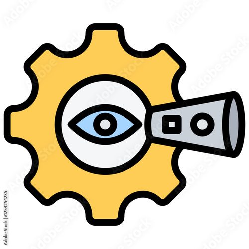 Perception Outline Color Icon