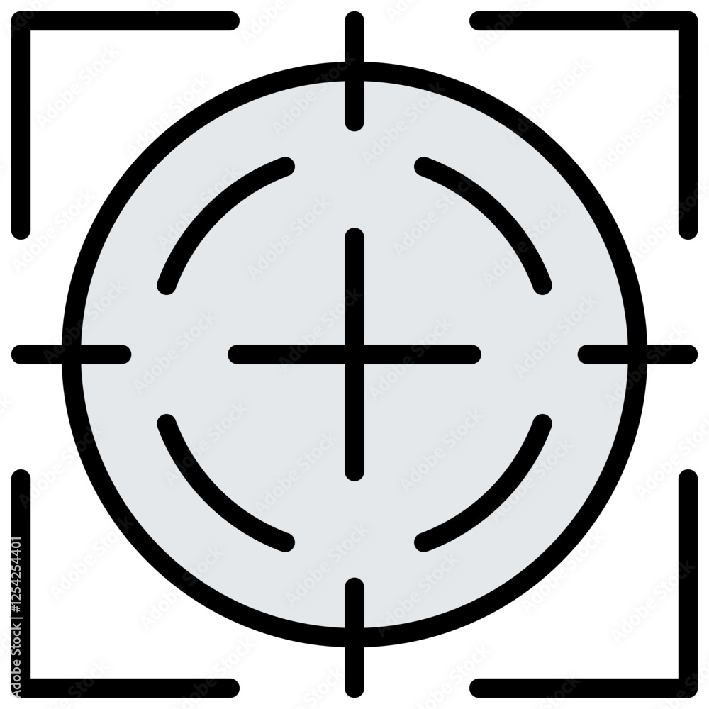 Calibration Outline Color Icon Calibration Outline Color Icon