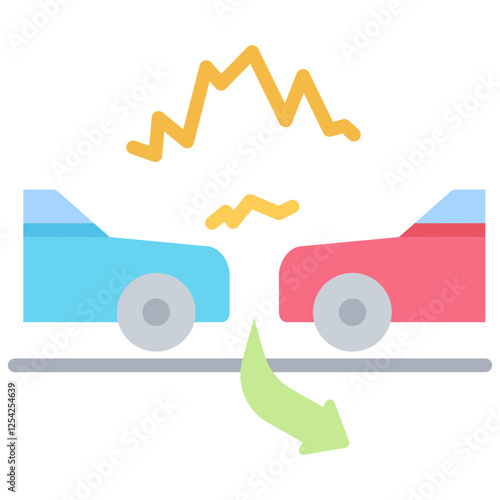Collision Avoidance Flat Icon