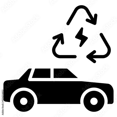 Grid Integration Glyph Icon