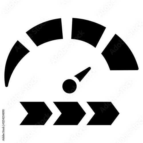 Acceleration Glyph Icon