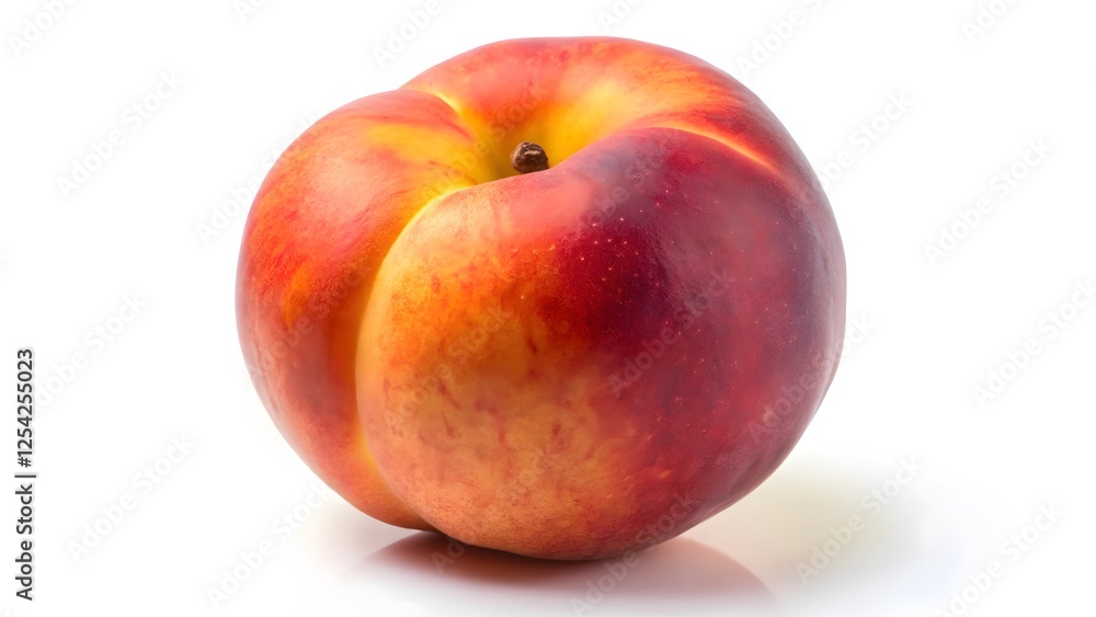 Nectarine on White Background Nectarine on White Background