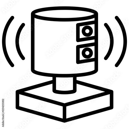 Lidar Outline Icon