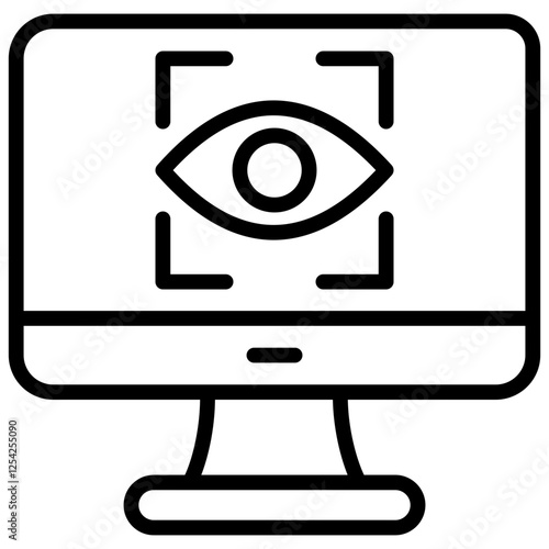 Computer Vision Outline Icon