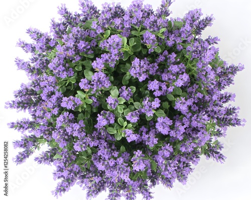 Wallpaper Mural Aerial View of Lush Lavender Bush Purple Flowers Top View Torontodigital.ca