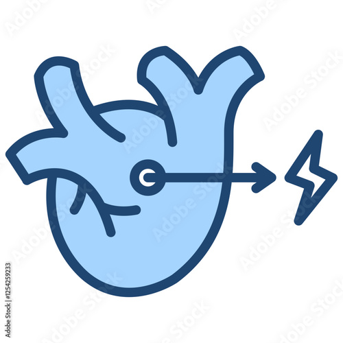 Infarction Blue Icon