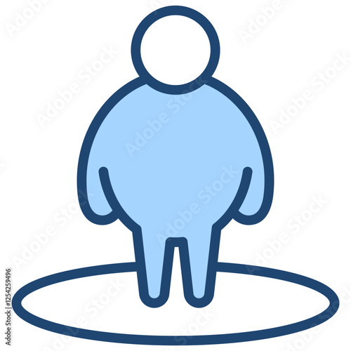 Obesity Blue Icon