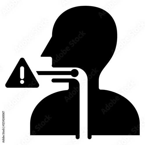 Angina Glyph Icon