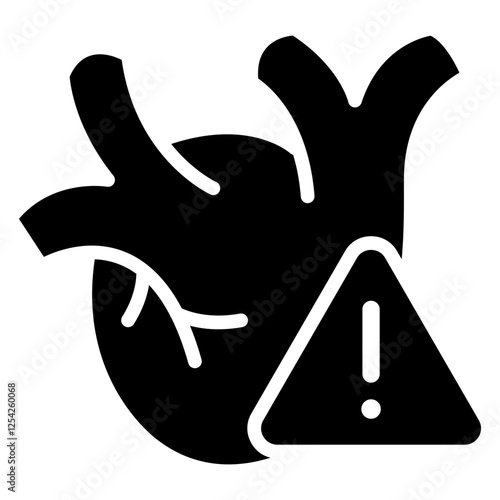 Cardiomyopathy Glyph Icon