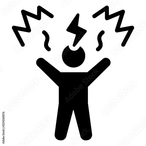 Stress Glyph Icon