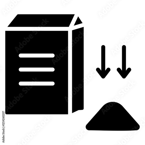 Dash Diet Glyph Icon