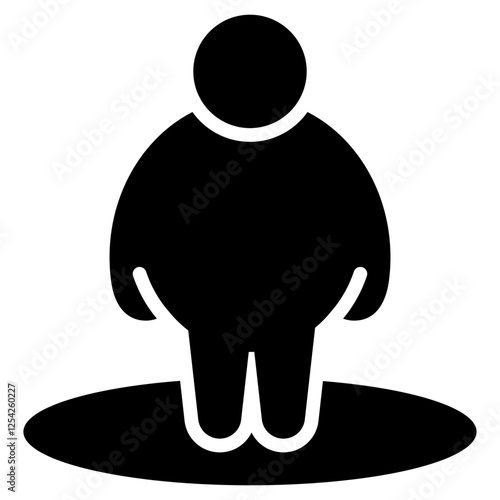 Obesity Glyph Icon