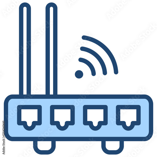 Router Blue Icon