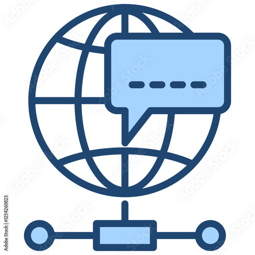 Dns Center Blue Icon