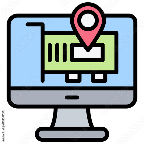 Mac Address Outline Color Icon