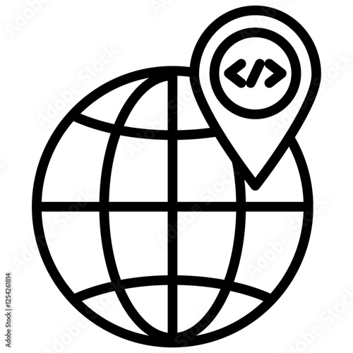 Ip Address Outline Icon