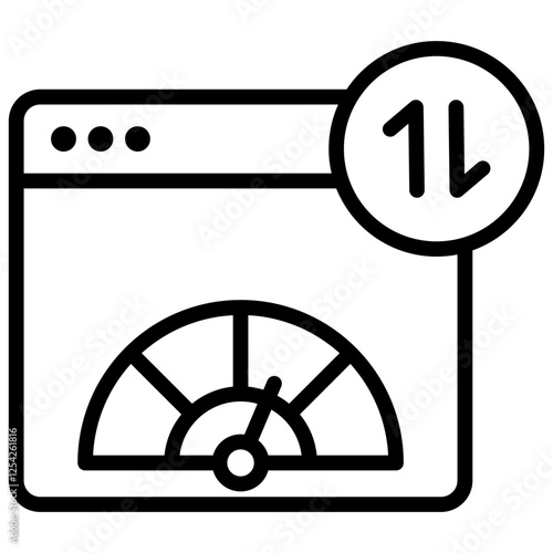 Bandwidth Outline Icon