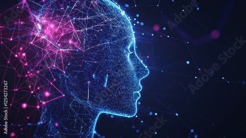 Abstract background in concept of artificial intelligence