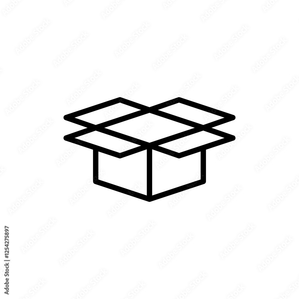 Box icon vector. box sign and symbol, parcel, package Box icon vector. box sign and symbol, parcel, package