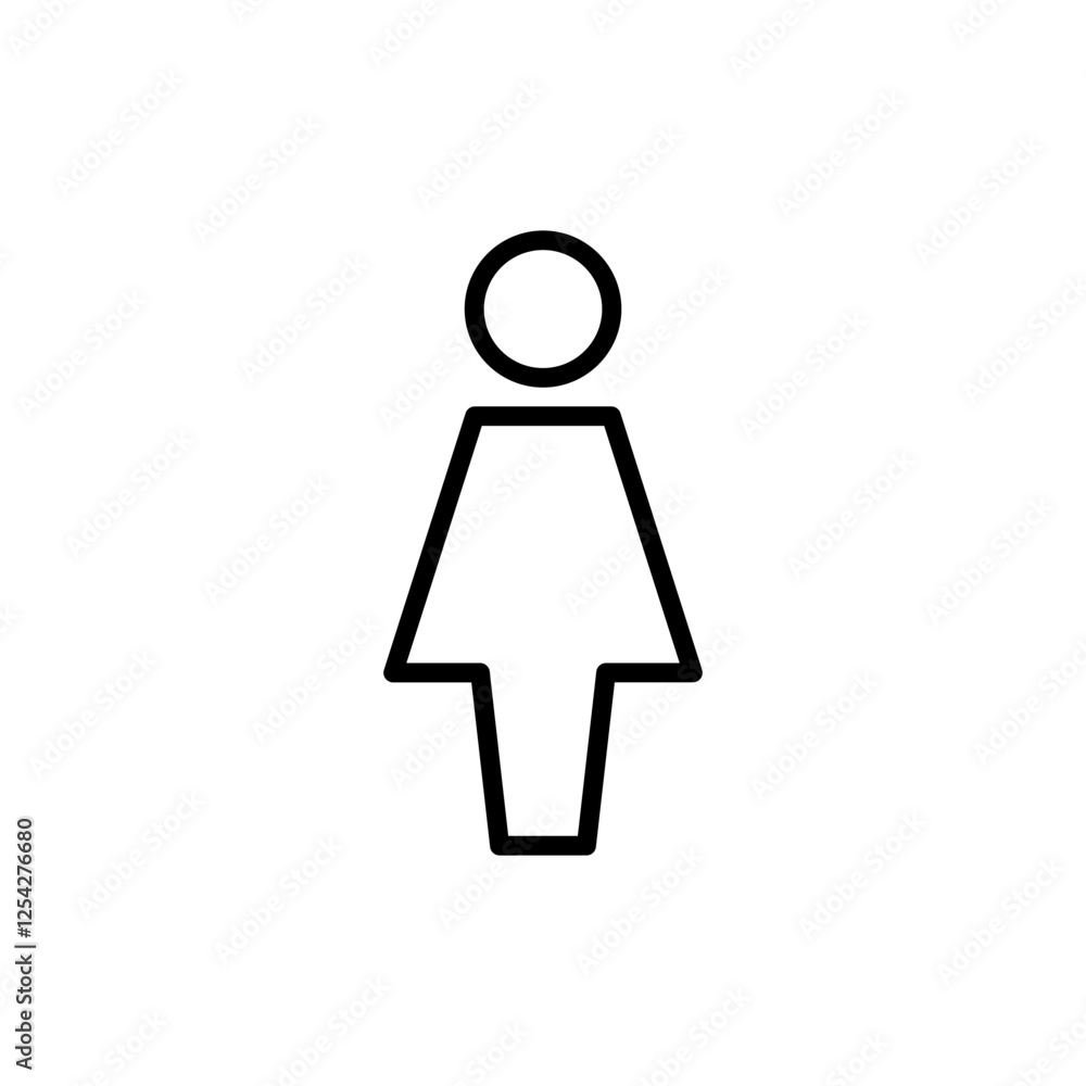 Female icon vector. woman sign and symbol Female icon vector. woman sign and symbol
