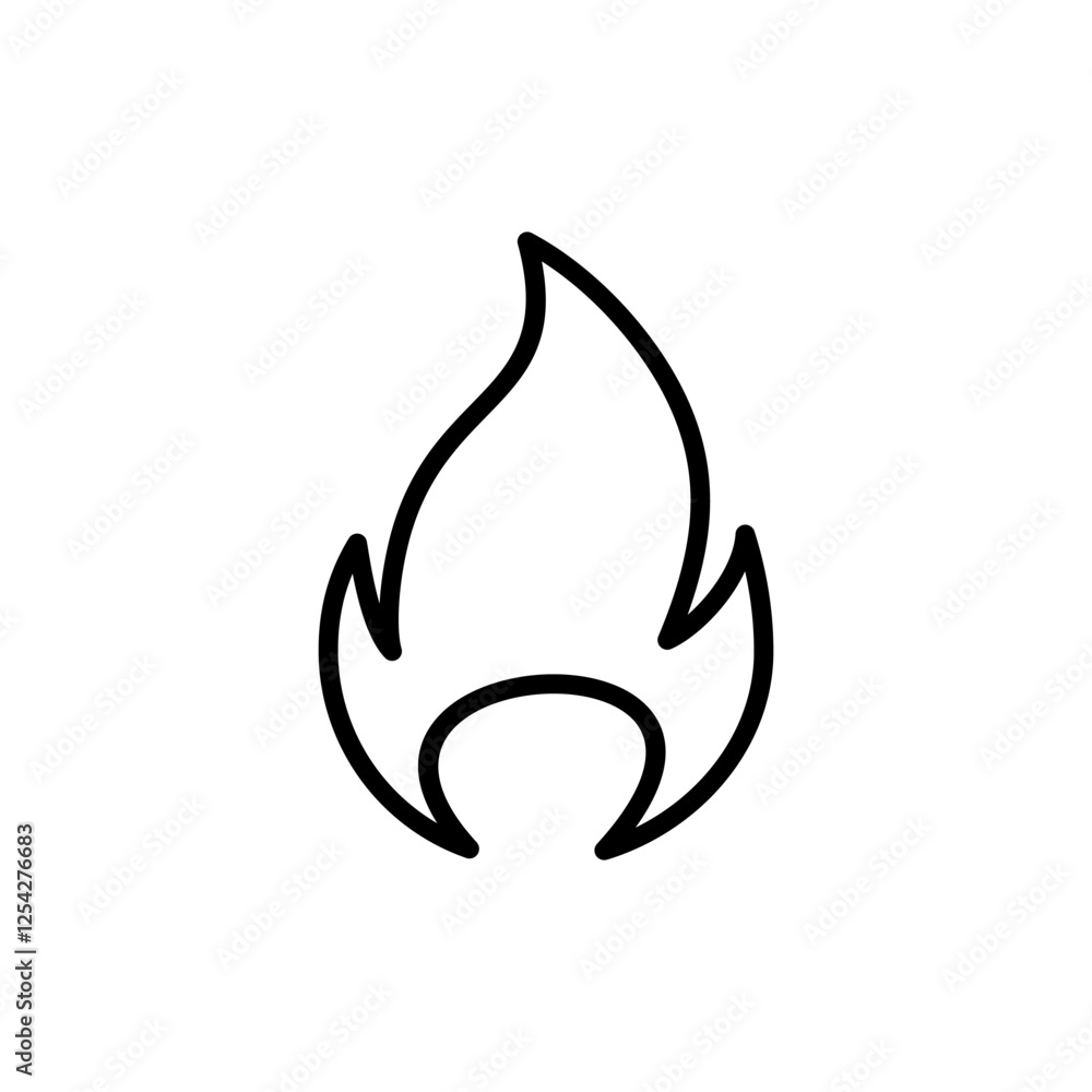 Fire icon vector. fire sign and symbol Fire icon vector. fire sign and symbol