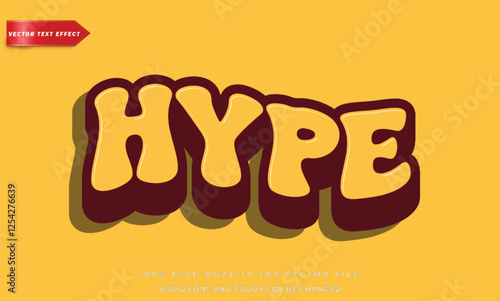 Hype text effect, Editable text effect