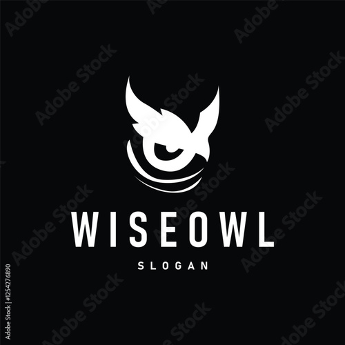 owl logo silhouette symbol design simple illustration night animal temple symbol