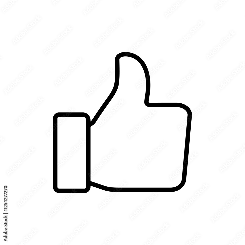Like icon vector. Thumbs up sign and symbol. Hand like Like icon vector. Thumbs up sign and symbol. Hand like