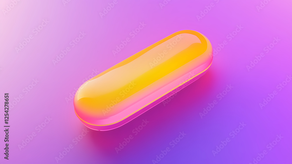 Gradient Capsule on Vibrant Background Gradient Capsule on Vibrant Background
