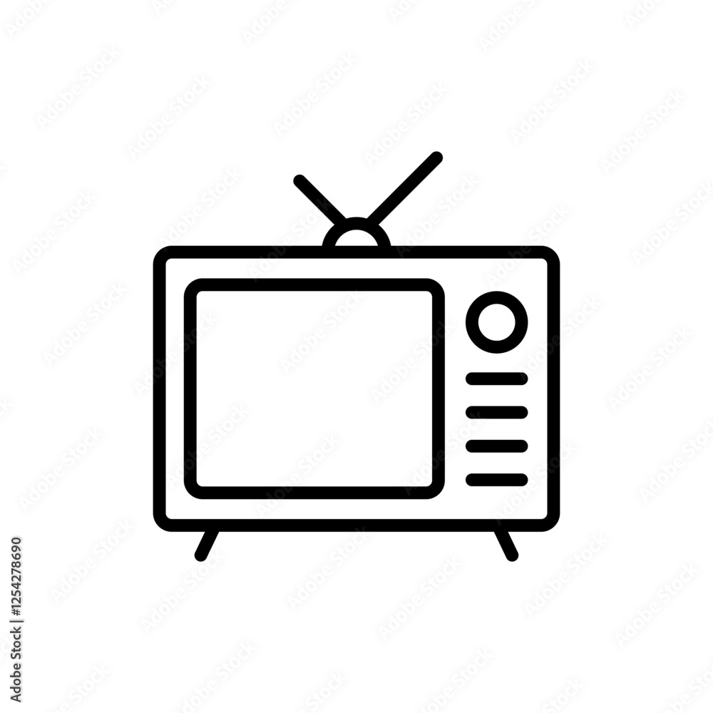 Tv icon vector. television sign and symbol Tv icon vector. television sign and symbol