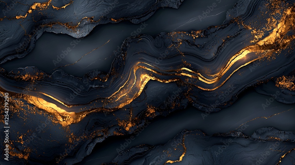 Fototapeta premium Dark gold marble texture, luxury background, elegant design, interior decor