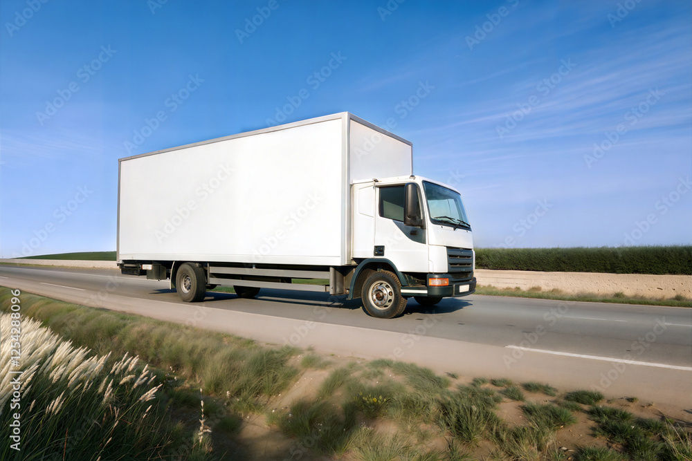 cargo truck driving sideways on a highway cargo truck driving sideways on a highway