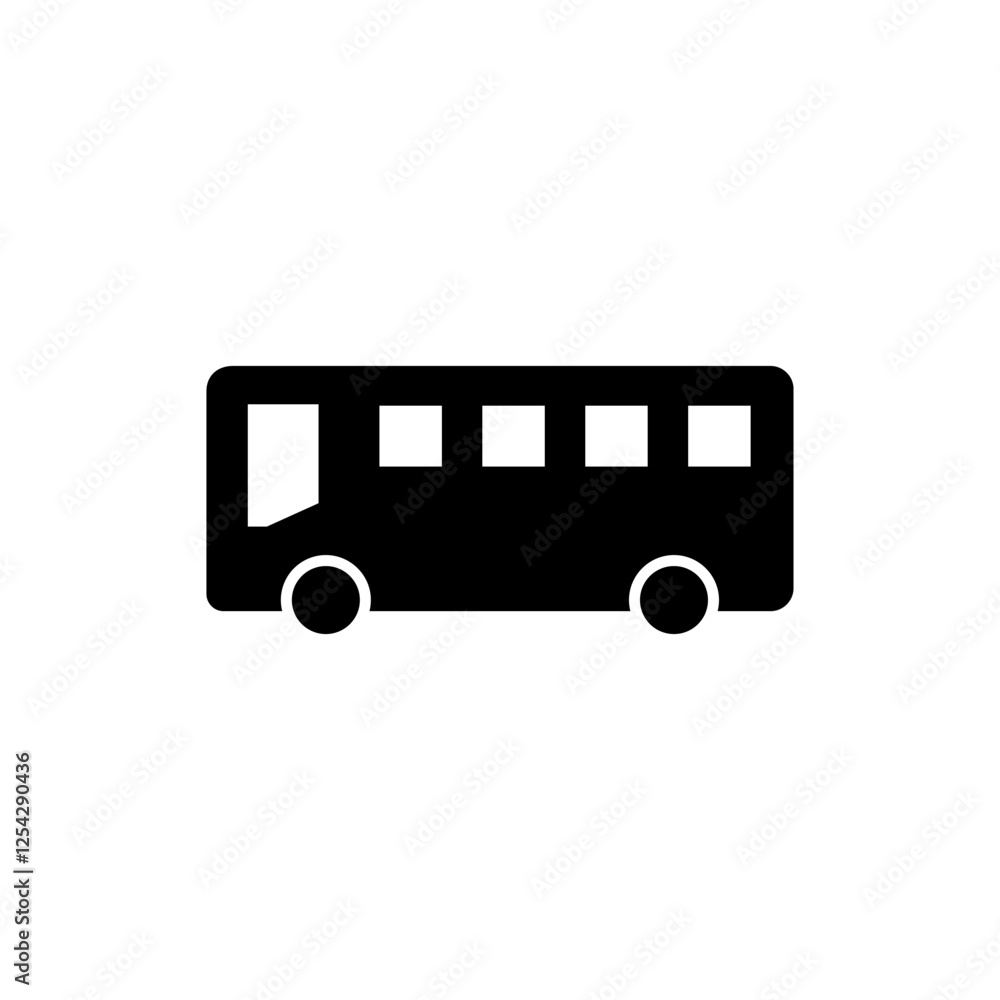 Bus icon vector illustration. bus sign and symbol. transport symbol Bus icon vector illustration. bus sign and symbol. transport symbol