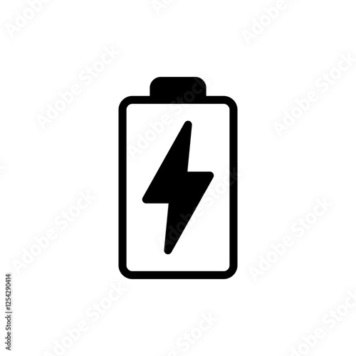 Battery icon vector illustration. battery charging sign and symbol. battery charge level