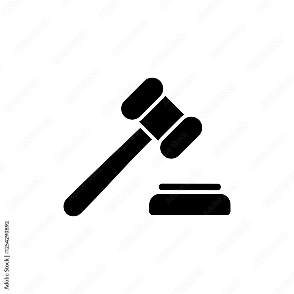 Gavel icon vector illustration. judge gavel sign and symbol. law icon. auction hammer Gavel icon vector illustration. judge gavel sign and symbol. law icon. auction hammer