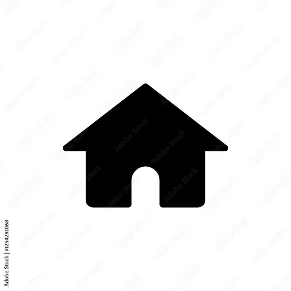 Home icon vector illustration. House sign and symbol Home icon vector illustration. House sign and symbol