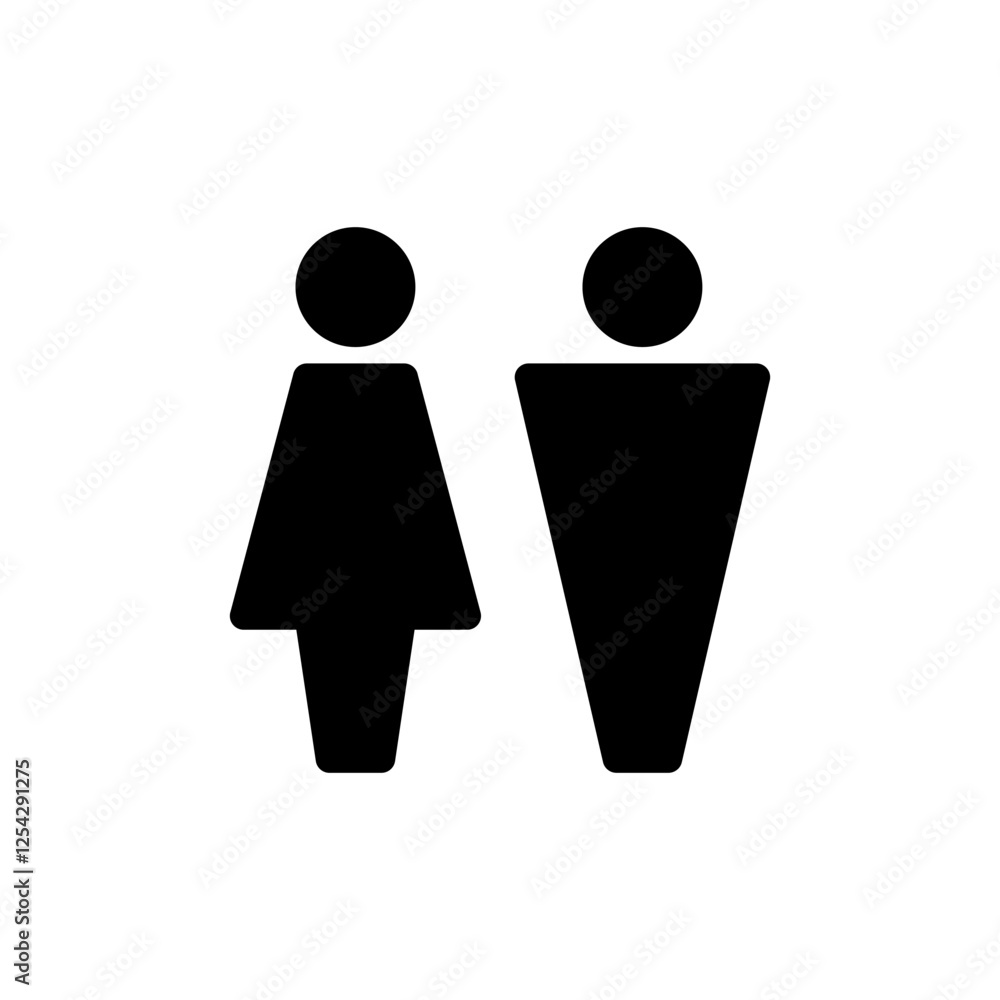 Man and woman icon vector illustration. male and female sign and symbol. Girls and boys Man and woman icon vector illustration. male and female sign and symbol. Girls and boys