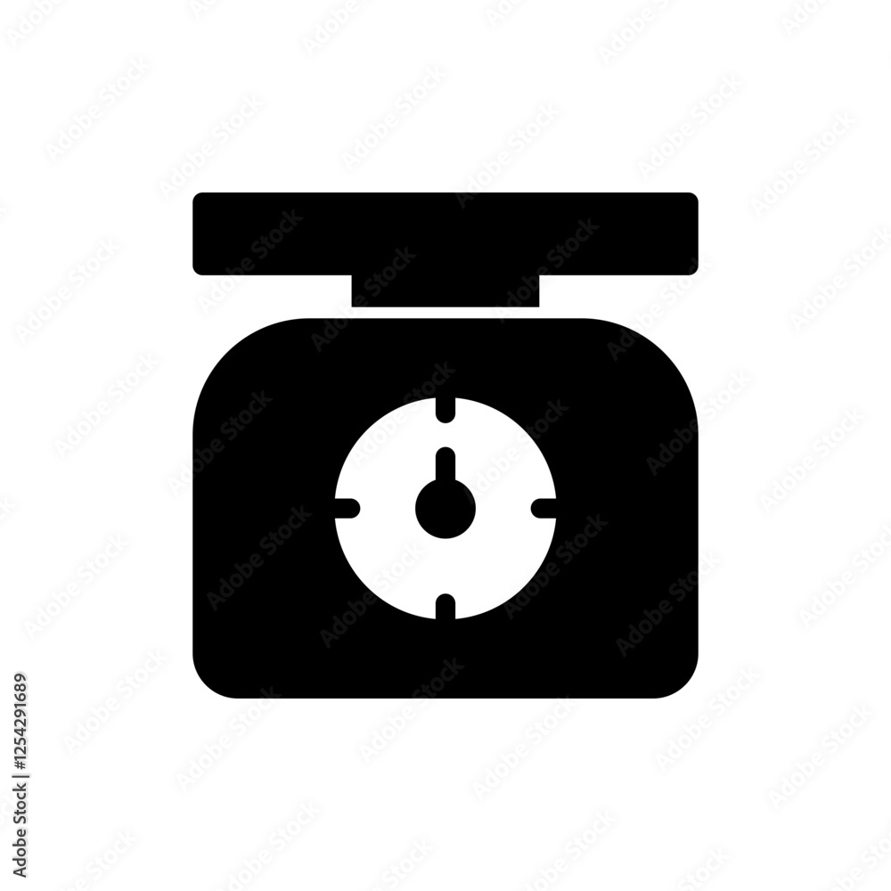 Scales icon vector illustration. Weight scale sign and symbol Scales icon vector illustration. Weight scale sign and symbol