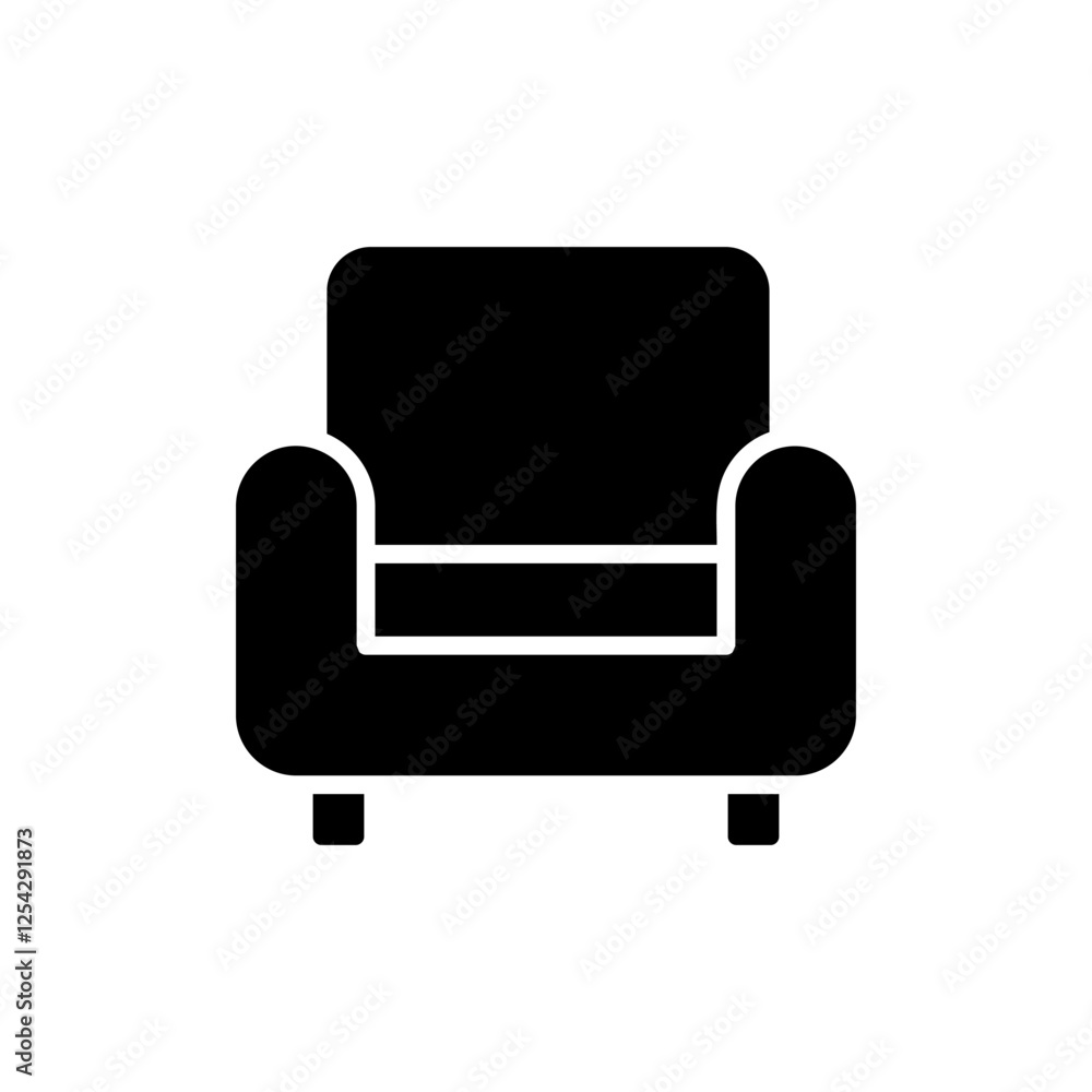 Sofa icon vector illustration. sofa sign and symbol. furniture icon Sofa icon vector illustration. sofa sign and symbol. furniture icon