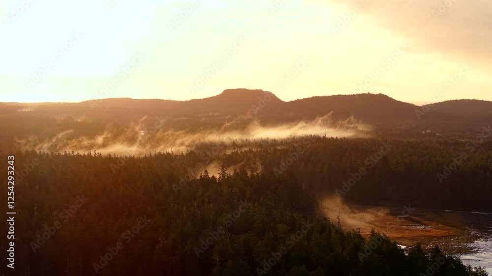 Sunrise in Vancouver Island Tofino, British Columbia Canada Sunrise in Vancouver Island Tofino, British Columbia Canada