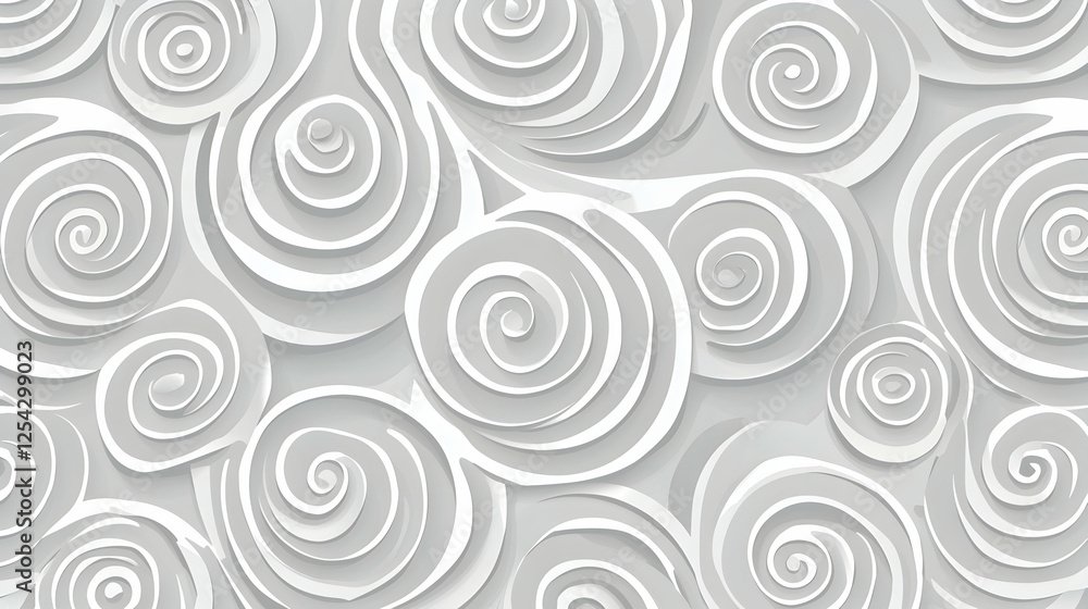 Abstract gray and white spiral pattern background Abstract gray and white spiral pattern background