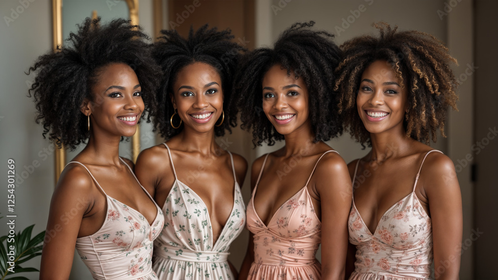 Obraz premium Happy Black Sorority Sisters
