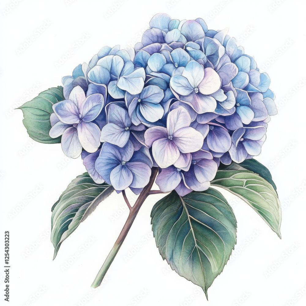 Illustration painted boho style makes elegant, calm design Illustration painted boho style makes elegant, calm design