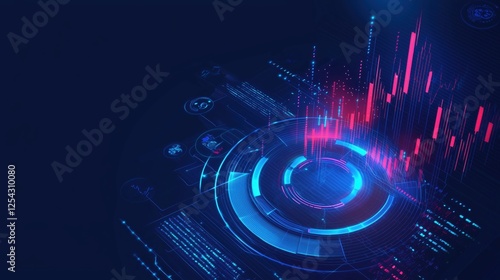 Abstract background in concept of artificial intelligence