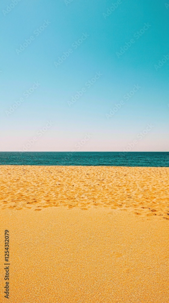 Fototapeta premium Empty Beach at Sunny Day