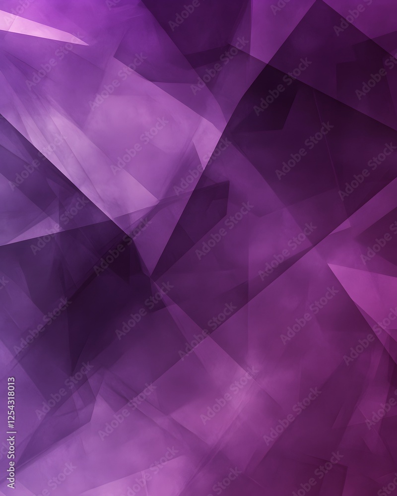 Obraz premium Abstract Purple Polygonal Composition