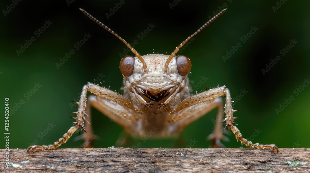 Close-up of insect on branch; macro photography Close-up of insect on branch; macro photography