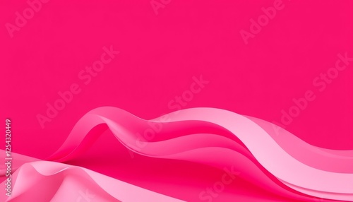 Soft pink abstract background with flowing waves and silky texture
